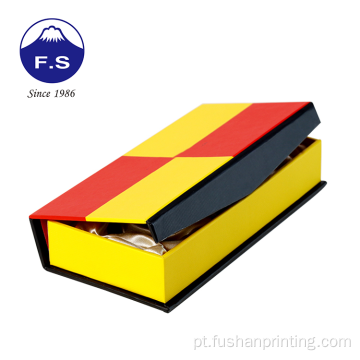 Fornecedores de impressão de presentes Caixa de embalagem de jóias vermelhas amarelas